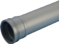 Wafix PP afløbsrør med muffe 110 x 250 mm grå