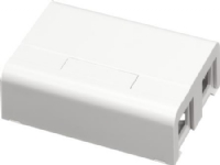 LAURITZ KNUDSEN Montageboks Softline 1½ modul For 4 stk. Actassi® fiber, farve: hvid