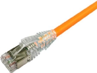 NETCONNECT Patchkabel kat 6A S/FTP PiMF, længde: 0,5 m farve: orange med LSZH kappe