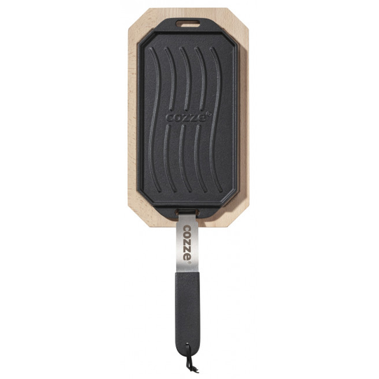Cozze vendbar støbejernspande med bordskåner 165 x 330 mm