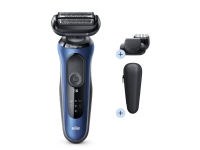 Braun Series 6 60-B1500s, Folie shaver, Blå, LED, Batteri, Lithium-Ion (Li-Ion), Indbygget batteri
