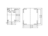 Schneider Electric Schneider Electric Monteringsplade (L x B) 300 mm x 250 mm Galvaniseret stål 1 stk