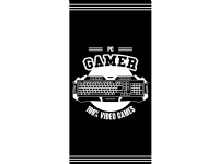 Gaming Badehåndklæde - 100 procent bomuld