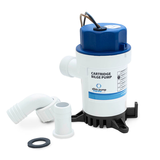 Cartridge bilge pump 750gph 24v
