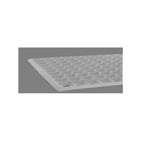 Clean Carpet Ringgummi 831010 - Sort, Med Kant 16mmx40x60cm