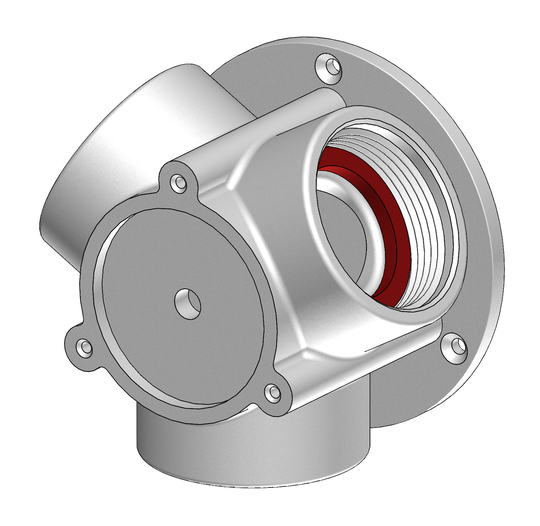 Tru-design Y-connector 3-vejs Hvid Komposit