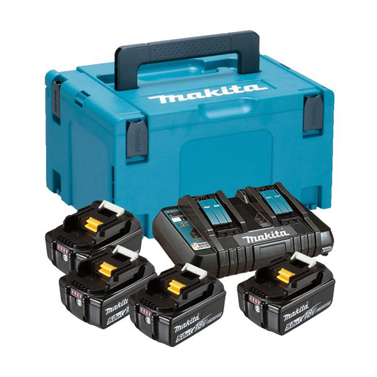 Makita Batteripakke 4 X Bl1850 + Dc18rd - 197158-5