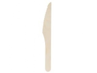 Kniv Verive 165 mm voksbehandlet træ,100 stk/ps - (100 stk.)