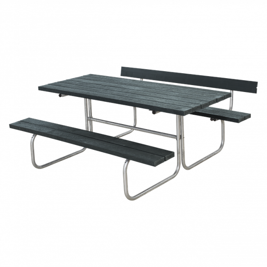 Plus Classic Bord/Bænkesæt m/1 ryglæn - 177 cm - ReTex - Grå - 185871-38