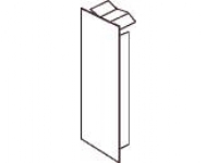 HAGER Endestykke M5503 PG For LF 60110/FB 60110 Højde 60 mm, bredde 110 mm Perlegrå ral 7035 plast