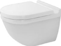 DURAVIT Starck 3 hængeskål uden skyllekant - Rimless - skjult montering. Boltafstand 180 mm.