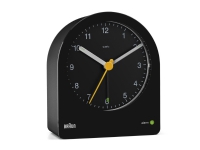 Braun BC22, Quartz alarmur, Rund, Sort, Gul, 12t, Alarm, Analog