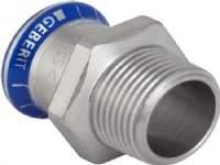 GEBERIT Overgang rustfri 76,1-21/2muffe / nippel mapress