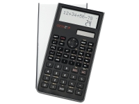 Genie 12071, Lomme, Finansiel, 10 cifre, 2 Linier, Batteri, Sort