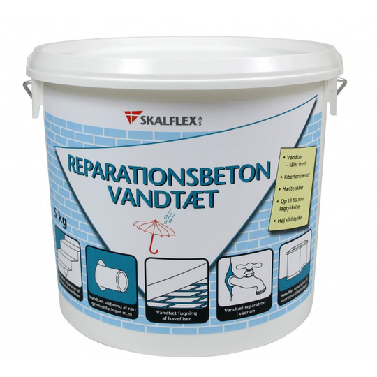 Skalflex Reparationsbeton - Vandtæt 5kg