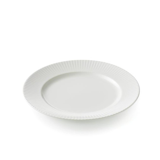 Aida Groovy frok tallerken hvid stentøj 21 cm 1 stk -88321