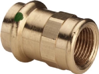 VIEGA Sanpress overgang 11/4-42 mm af rødgods muffe/muffe, SC-contur