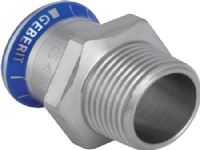 GEBERIT Overgang rustfri 22-1/2 muffe / nippel mapress