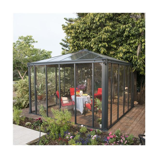 Palram - Canopia Ledro 3600 lukket havepavillon, antracitgrå - 540-098