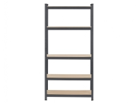 PROBUILDER - STÅLREOL 265KG M/5 HYLDER GRÅ