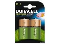 Duracell 2 HR20 2200mAh, Nikkel metalhybrid, Universal, D