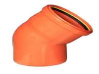 PP-bøjning 45 gr. 200mm - EN1852-1 Kaczmarek