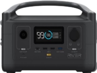EcoFlow RIVER, Lithium-Ion (Li-Ion), Vekselstrøm, Cigartænder, Solar, 288 Wh, 600 W, 5 A, 120 AC