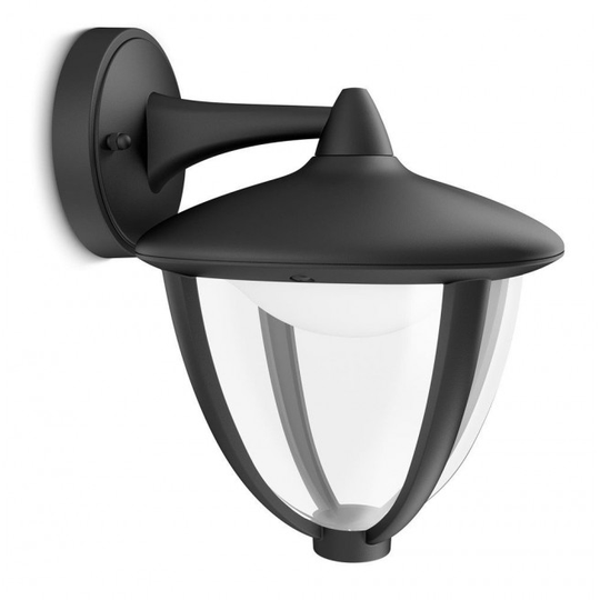 Philips Robin Væglampe 23 cm. sort 1x3w