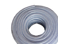 Pvc slange armeret 1 - transparent - (50 meter)