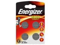 Knapcelle batterier Energizer Lithium CR2032, 3V, pakke a 4 stk.