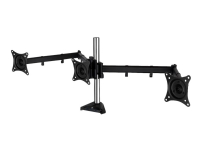 ARCTIC Z3 Pro (Gen 3) - Monteringssæt (pakning til gennemføring, stang, klemme, centerbøjle, 2 monteringsarme, skruer) - for 3 LCD skærme - stål, luf