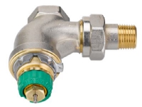 Danfoss RA-DV rad.vent 3/8'' - Vinkelløbende dynamisk(med trykregulator) til 2-strengsanlæg