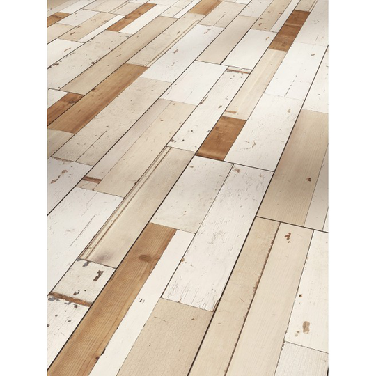Parador Trendtime 6 Brushboard white silkemat struktur slotsplanke - Laminatgulv