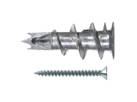 Gipspladedubel metal GKM 12 med skrue - (100 stk.)
