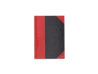 Notesbog Kinabog Bantex A6 linjeret m/96 blade rød/sort