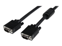 StarTech.com 5m Coax High Resolution Monitor VGA Video Cable HD15 M/M - VGA-kabel - HD-15 (VGA) (han) til HD-15 (VGA) (han) - 5 m - formet - sort