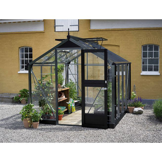 Juliana Compact 6,6 m² antracitgrå m/ 3 mm hærdet glas