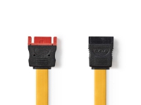 Nedis - SATA-kabel - Serial ATA 150/300/600 - SATA (hun) til SATA (han) - 50 cm - flad - gul