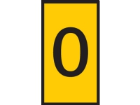 HELLERMANNTYTON Ledningsmærke W3 gul mærke: 0 fra 4,0-6,0mm² diameter 4,3-5,3mm plade med 100stk