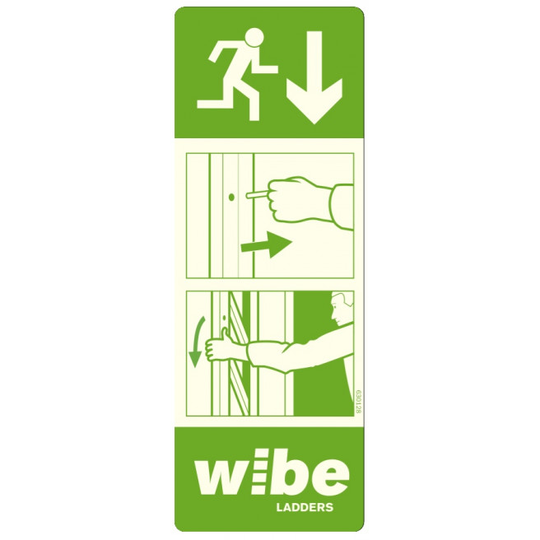 Wibe Instruktionsskilt Stige - WURS IS-ST