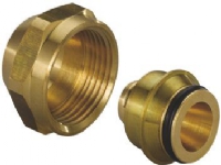 Uponor kobl.sæt 3/4 16-2 Pex - forkromet messing UPONOR Eurokonus