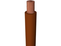 Monteringsledning, halogenfri 1X1,5 mm² H07Z-K brun 450/750V spole, ledningsdiameter 3,4 mm - (100 meter)