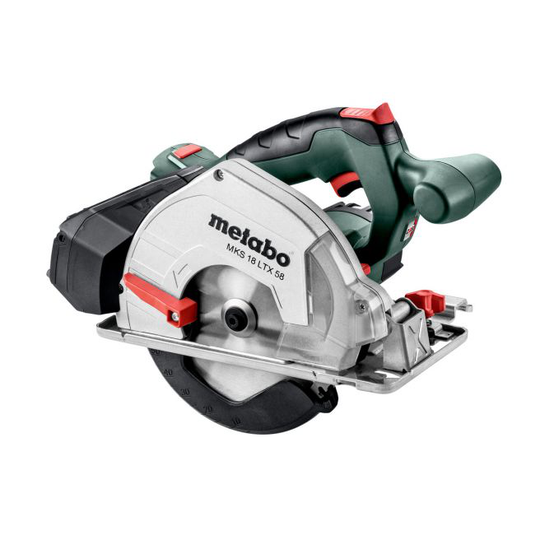 Metabo MKS 18 LTX 58 - 600771890 Akku-håndrundsav