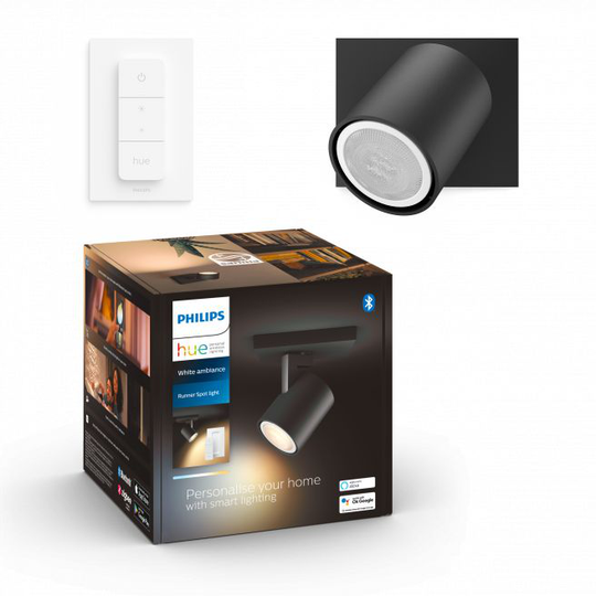 Philips Hue Runner Hue single spot Sort 1x5W 230V - 929003045901