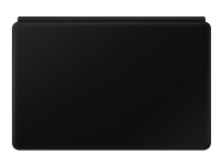 Samsung Book Cover Keyboard EF-DT870 - Tastatur og folio-kasse - med touchpad - POGO pin - sort - for Galaxy Tab S7