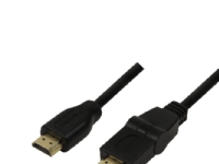 LogiLink High Speed with Ethernet - HDMI-kabel med Ethernet - HDMI han til HDMI han - 1.8 m - 180° roterende stikforbindelse