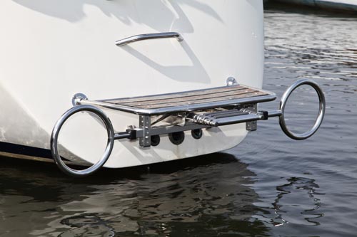 Davit dinghy-rings slim