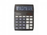 Genie 840 BK, Desktop, Skærm, 10 cifre, Display vipning, Batteri/Solar, Sort, Grå