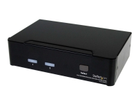 StarTech.com 2 Port USB HDMI KVM Switch with Audio and USB 2.0 Hub - 1080p (1920 x 1200), Hotkey Support - Dual Port Keyboard Video Monitor Switch (S