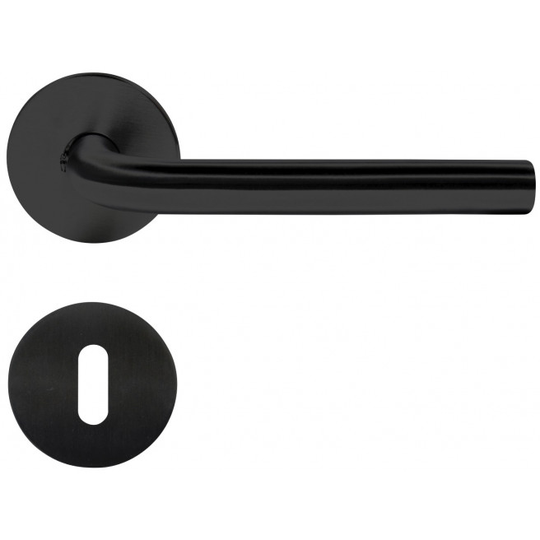 Home-it dørgreb med L-greb 16 mm matsort